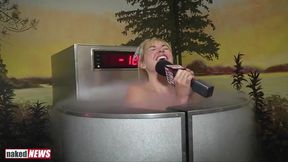 Behind the scenes: Eila Adams flaunts her natural tits & gets naughty in public gym