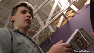 White emo guy gets nailed by a black man