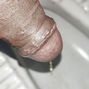 My new peeing video, who want the golden shower from my indian black cock