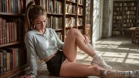 my girlfriend loves risky sex, so i fuck her in the library [ai]