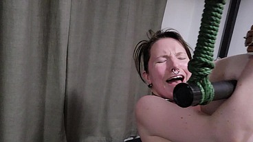 A very evil bondage concept my Owner refers to as the 'parrot perch'. This was our first time testing out this idea but I'm s...