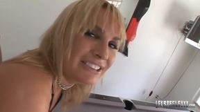 Fringe-haired Babe Spits On Dick To Fuck It! With Flower Tucci And Lexington Steele