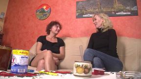 Stepmom has fun with her friend cheating on her husband in threesome - 1