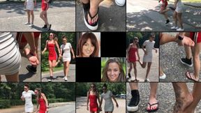 Amirah and Suzy One Shoe Hopping Sprain (in HD 1920X1080)