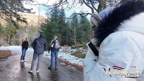 urbex snowy abandoned ski hotel gangbang: 4 guys destroy my ass one after the other, i squirt like a broken fountain and they cover my face & glasses with thick cum loads – filthy winter gangbang madn