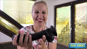eva engel: pussy & ass fuck with bbc dildo