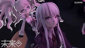 Danganronpa Junko x kirigiri The Ultimate sexy slut