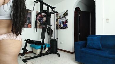 Big Ass Latina Neighbor Destroyed By Muscular Trainer Huge Dick Gym