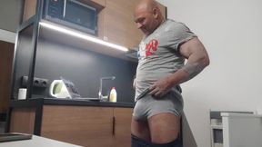 Mr. Guru Suck Him off Again. Bodybuilder Friend. Blowjob Cum