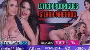 Lara Machado,Leticia Rodrigues in Leticia Rodrigues & Lara Machado - SexLikeReal Shemale