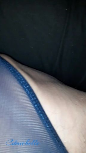 Crossdresser Cdmichell Cums Big Load Wearing Blue Onepiece Bodysuit