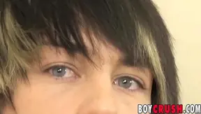Cute Emo Boy Bailey Stuart Blasts Load Solo — HotVibeX 18+