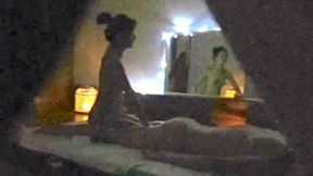 sensual massage with a real MILF, she gave me blowjob at the end