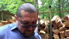 Sexy blonde fucked outdoor in her big ass