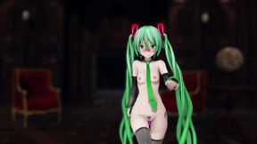 miku hatsune undress dance hentai pussy plug toy reversible campaign song mmd 3d green hair