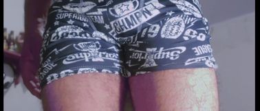 Gray Boxer and White Socks (video 1)