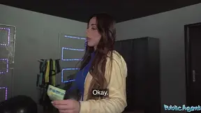 Athletic stunner takes it rigid at the gym