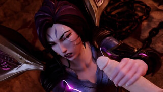 KDA Kaisa Getting A Big Load All Over Her Face