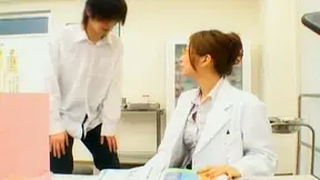 Asian Student Handjob Session Turns Kinkily Intense With Naughty Doc