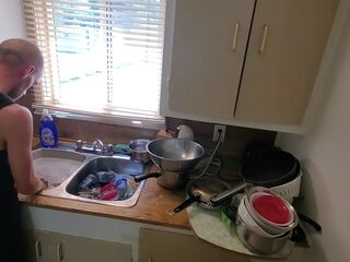 A Sink Full Of Dishes & One Cute Cabana Boy