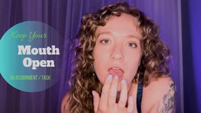 Keep Your Mouth Open: JOI Assignment / Task / Game