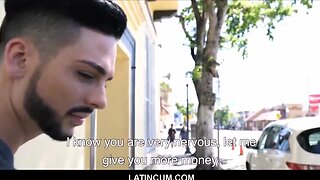 Raw latin twink gets his tight ass filled with cum in pov blowjob and anal licking session