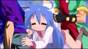 Konata from Lucky Star Plays Sexy Hentai Games With Her Friends