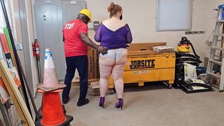 Female boss asked her maintenance guy to cum inside &amp; get her pregnant