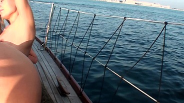 PillowGirls - 4 Russian girls on boat enjoy pussy