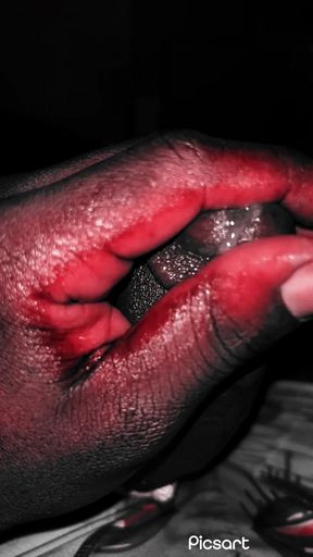 Bouncing my dick&amp;jerking it around while on my homemade dick leash