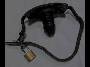 Slave Filo and the dildo gag