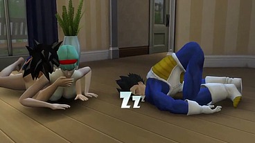 Vegeta has a nightmare Goku Fucks His Wife Bulma In front of him, he hits her hard in the ass Netorare Hentai2