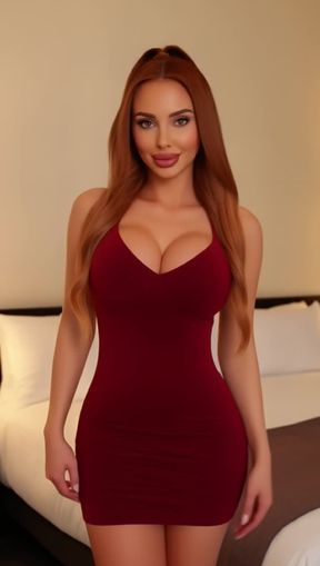 bimbo, a perfect ((Japanese)) slut woman, video created by AI