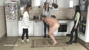 The Three Beautiful Mistresses Punish the Slave