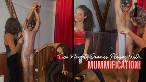 Duda Leal and Olli play at mummifying and scaring a slave (720 EN-sub)