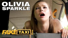 Sexy newbie gets deflowered in a cab's rear seats for a sordid first-time thrill