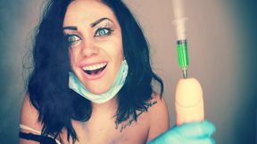 Psycho injecting inside of your int0xicated dick, anus and mouth acid and cumming while you scalding
