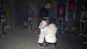 Fucked in the night during the halloween night
