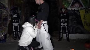 Fucked in the night during the halloween night