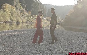Cade Maddox has Angel Rivera upside down eating his ass