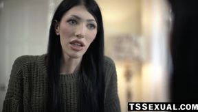 TSSexual.com - Ava Holt teaches me to take her tall cock deep