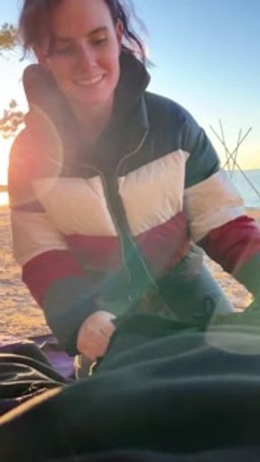 Outdoor sex and blowjob in public - Real Couple Homemade