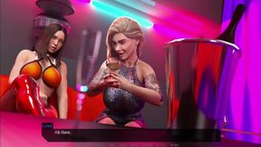 Surprise Threesome Invite Two Futanaris Party Club VIP Box Destroyed