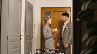 Victoria Nova and Alex Romero in a hot fetish video