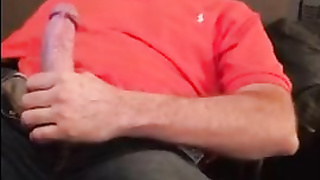 Str8 daddy jerking watching porn