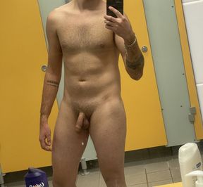 locker room shower