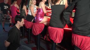 Disco foot worship slave!