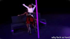 Asian stripper teases big dick before getting fucked