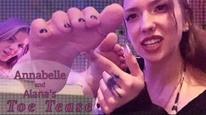 Anabelle and Alana’s Toe Tease