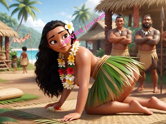 Big Ass Beauty Moana Fucked In Group By Tribal Villagers
